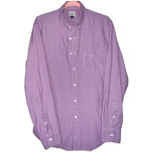 J. Crew Classic Stretch Sewn for Secret Wash Shirting Button-Down Size Large